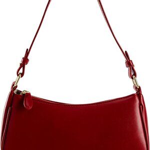 Crescent Shoulder Bag for Women Trendy Tote Handbag Purse Vegan Leather Clutch H